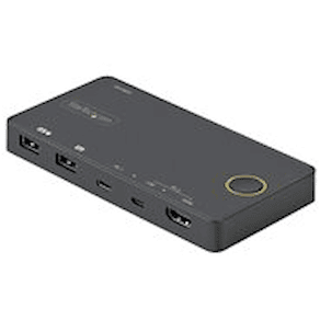 StarTech.com 2-ports hybrid USB-A + HDMI och USB-C KVM-switch