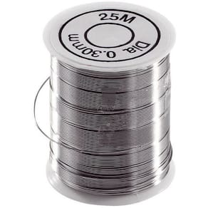 Metalltråd, 0,3mm x 25m