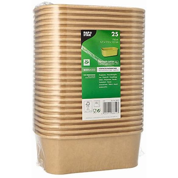Matbeger papp 750ml 173x123x57mm (25)