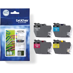Inktcartridge Brother LC-422XLVAL, 1.500-3.000 pagina's, 4-kleurb