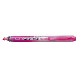Tekstmarker Pentel Handyline 1-4,5 mm skrå spids, pink, 12 stk
