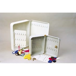 Nøgleskab 20 nøgler, metal, hvid, 180x250x80 mm