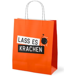 Geschenktragetasche FÜR DICH Manntastisch, rot