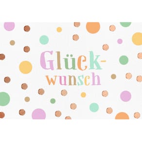 Glückwunschkarte Beautiful Green, 17 x 11,5 cm, mit Umschlag