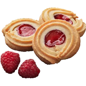 Hallonkransar GILLE, plastburk 800g