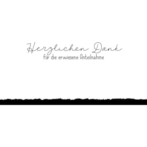 Trauerdankkarte, ohne Bild, 5 St.