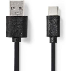 Kabel NEDIS USB-A-USB-C 1m svart