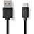 Kabel NEDIS USB-A-USB-C 1m svart