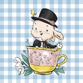 Oster-Serviette PAPER+DESIGN, 33x33 cm, Hase