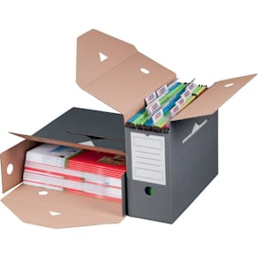 Archiv-Klappbox SMARTBOX PRO, 410x320x285mm, braun