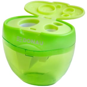 Dosenspitzer DONAU dreifach mit Deckel, grün