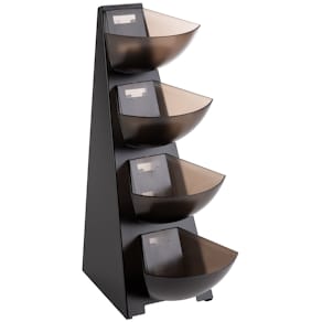 Regal APS Multi-Rack, 4-stufig, schwarz/grau