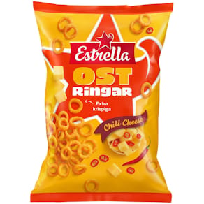 Ostringar Estrella Chili cheese 18x200 g