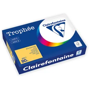Kopieringspapper TROPHEÉ A4 80g Guldgul 500/FP