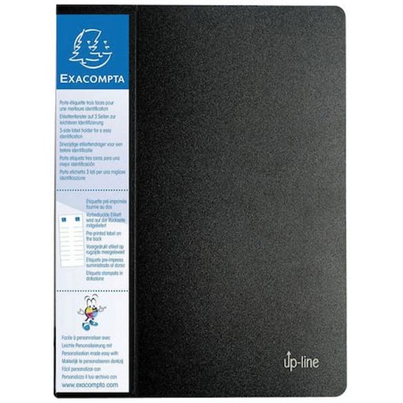 Presentasjonsmappe EXACOMPTA 80l A4 sort 8st