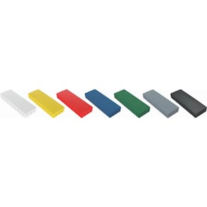 Magneet MAUL Solid, rechthoek 54x19 mm, trekkracht 1 kg, doos