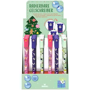 Gelschreiber MOSES. Winterfreunde, radierbar, blau, sortiert