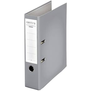 Hebelordner Centra Chromos, Plastik, A4, 8 cm, grau