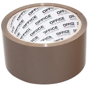 Verpakkingstape Office Products Hot Melt, 48 mm x 46 m, bruin