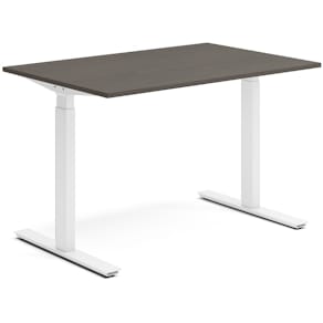 Skrivbord el 120x80 cm Mörk ask/Vit