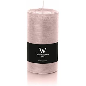 Stumpenkerze D-LUX MARBLE, 130x68 mm, rose