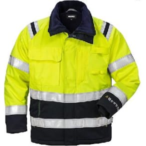 Flam Vinterjacka Varsel Gul/Marin 2XL