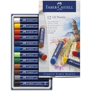Oljepastellkrita Faber-Castell, 12 färger