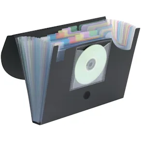 Expandermapp 12-fack 240x330x35mm svart