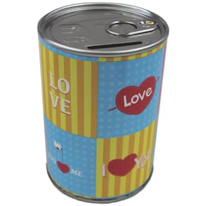 Spardose PBS Heart, Metall, 110 x 76 mm, ohne Schloss