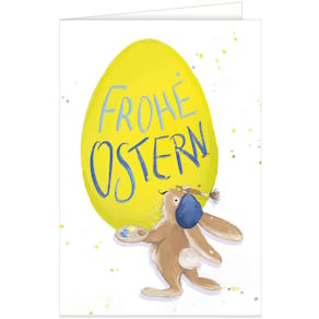 Osterkarte HANRA, geprägt, mit Umschlag