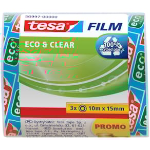 Klebefilm tesa Eco & Clear Sparpack, kristallklar, 15 mm x 10 m, 