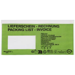 Dokumententasche DOCUFIX C5/6 LS/RG, grün, 1000 St
