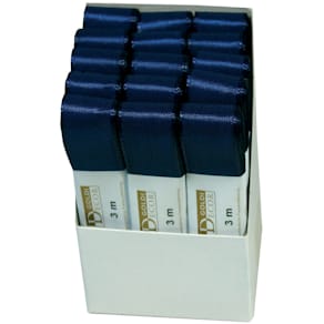 Taftband Goldina Basic, 25 mm x 3 m, marine
