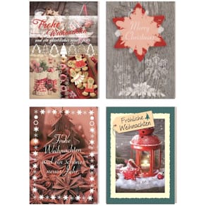 Grußkarte Noname Weihnachten, sortiert, mit Umschlag