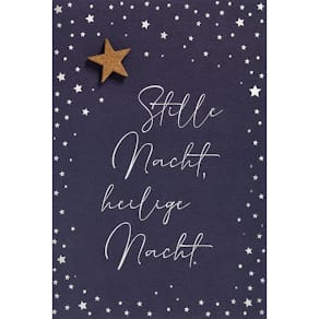 Weihnachtskarte PERLEBERG Moments Collection, Stern, mit Umschlag