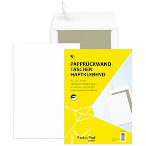 Versandtasche MAILMEDIA, B4, haftklebend, 120 g/m², weiß