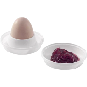 Äggkopp Vit, plast, 100/fp