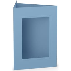 Passepartoutkarte Rössler Paperado, B6, d’blau