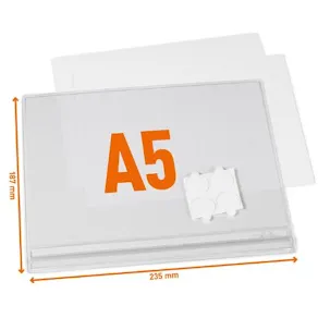 Plastf DURABLE vattentål A5 självh 5/fp