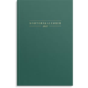 Kontorskalender 2027 grön