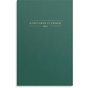 Kontorskalender 2027 grön