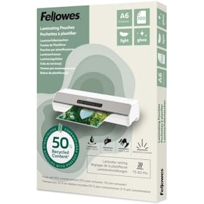 Laminat FELLOWES A6 75-80mic klar 100/fp