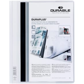 Schnellhefter Durable DURAPLUS, A4 Panorama, weiß