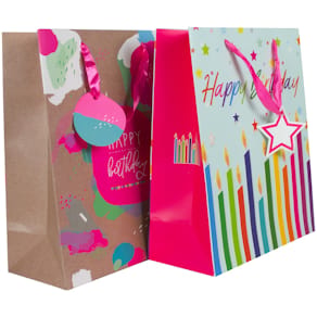 Geschenktragetasche DONAU Geburtstag, sortiert