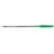 Balpen Q-CONNECT, met dop, 0,7 mm, medium punt, groen, doos van  