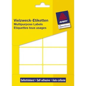 Etiketter Avery hvide 54 x 35 mm, 224 stk