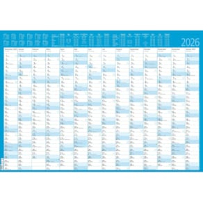 Jahresplaner Zettler 14M/1S, 86 x 61 cm