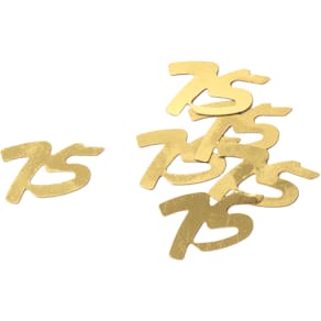 Konfetti Zahl 75, gold