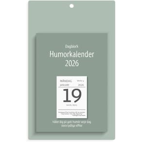 Väggplån med dagblock Humor 2026