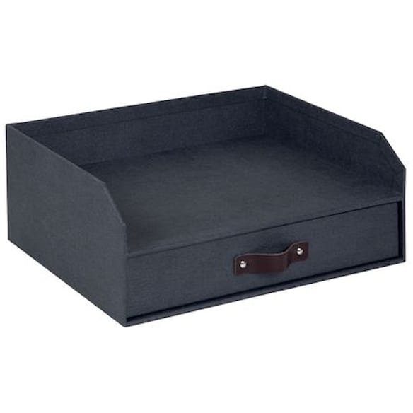 Brevkurv BIGSO Walter A4 m/skuff sort